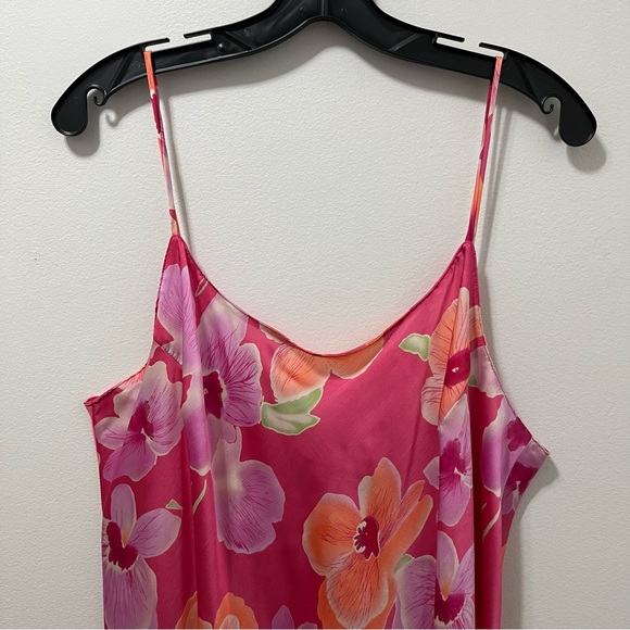 VTG NATORI SLIP DRESS IN A FLORAL PRINT - Picture 7 of 10